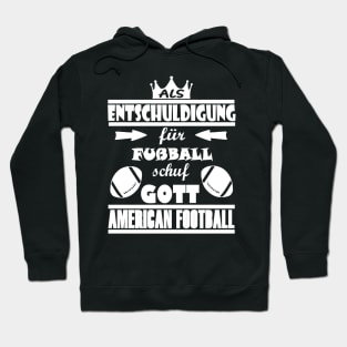 american football cooler als Fußball Quarterback Hoodie